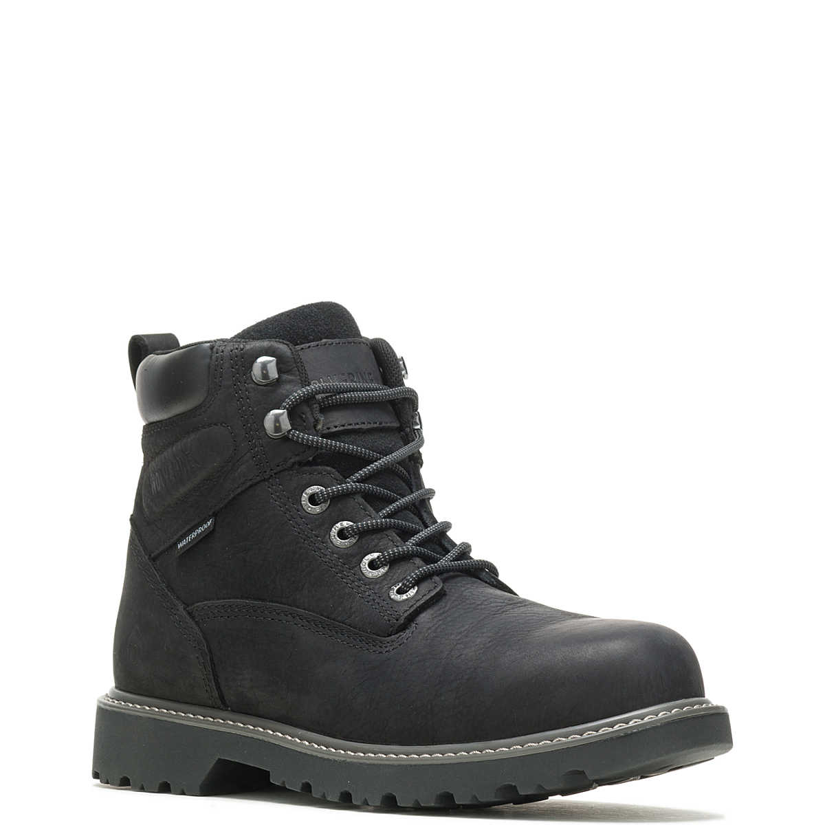 Wolverine W10694 Floorhand Black Steel Toe WP Work Boot