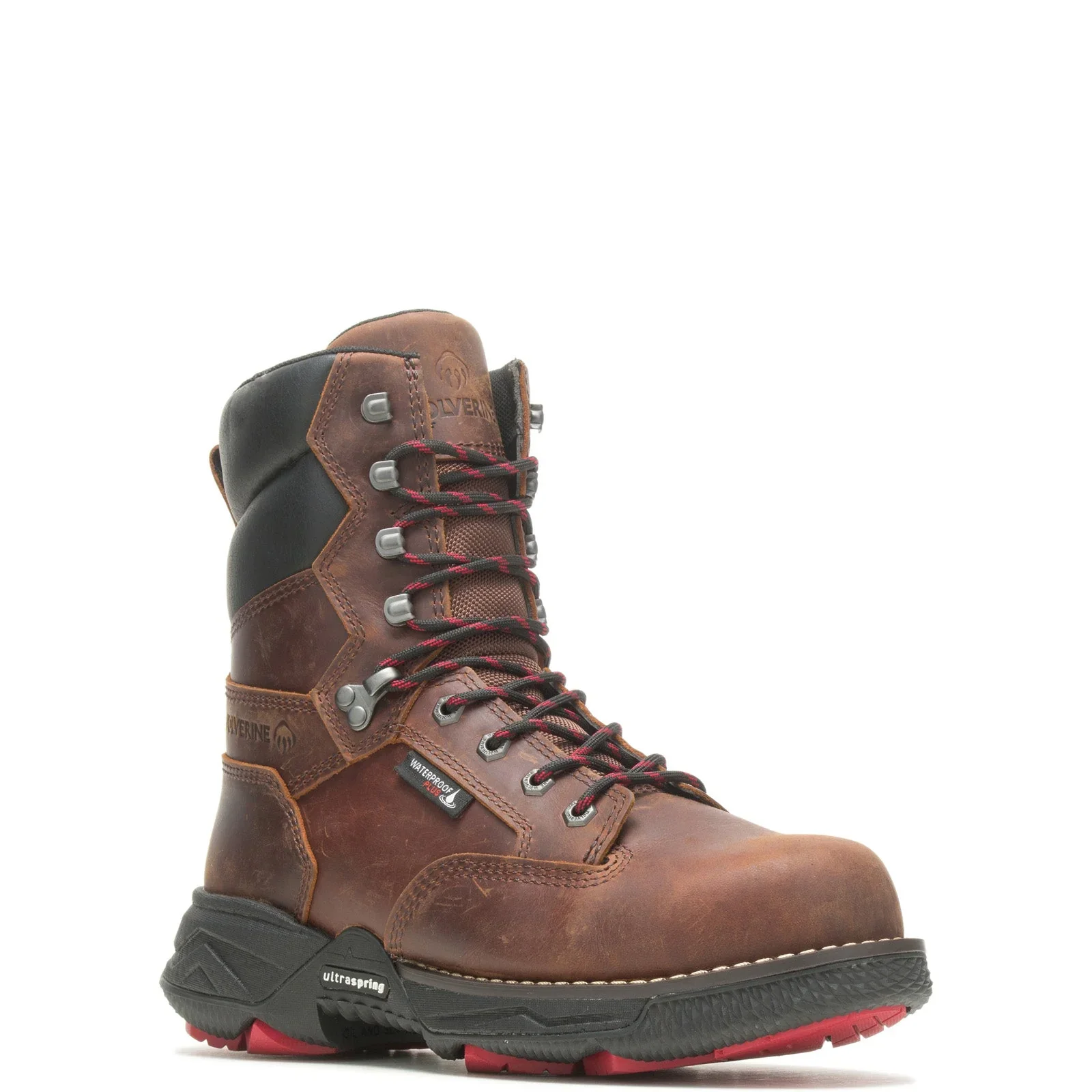 Wolverine W221014 8" Fuse Durashock Ultraspring Carbon Toe WP Work Boot