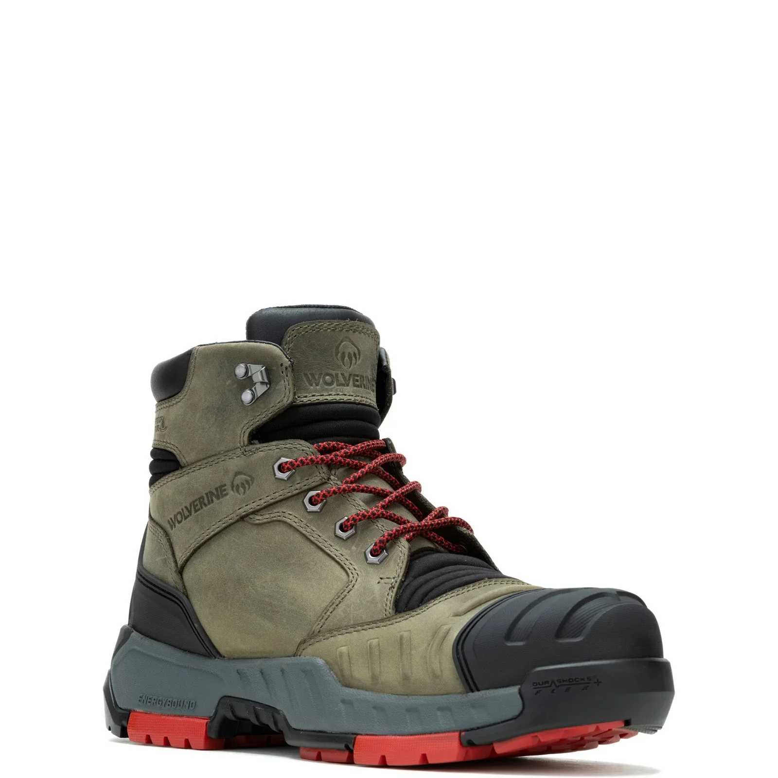 Wolverine W231093 Durashock Torque Charcoal Gray Composite Toe WP Work Boot