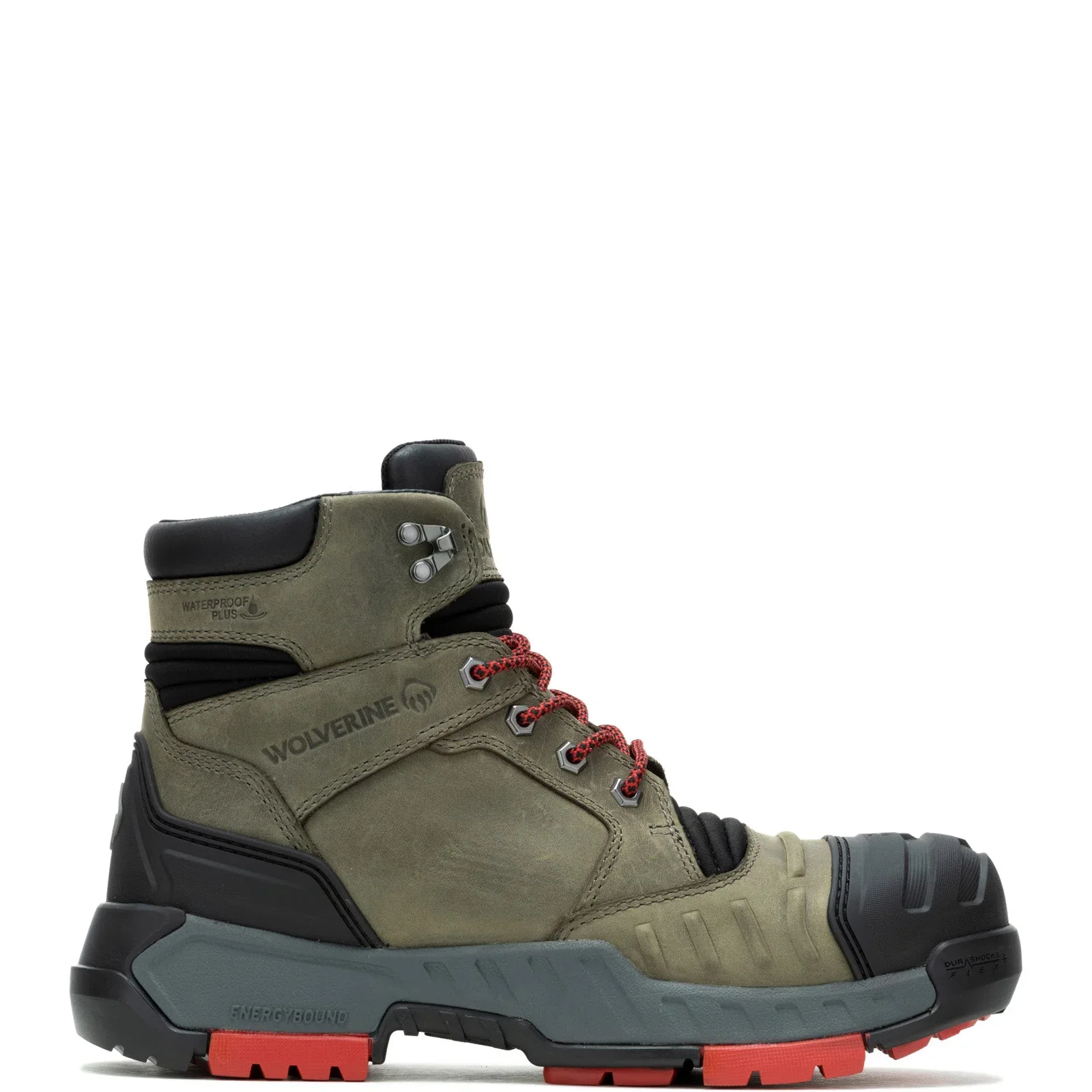 Wolverine W231093 Durashock Torque Charcoal Gray Composite Toe WP Work Boot - Image 2