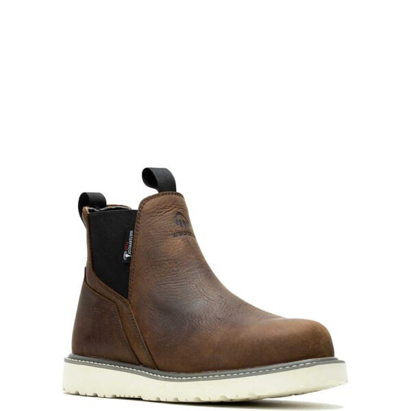 Wolverine W231101 Trade Wedge Slip-On Sudan Brown Steel Toe  display picture 1