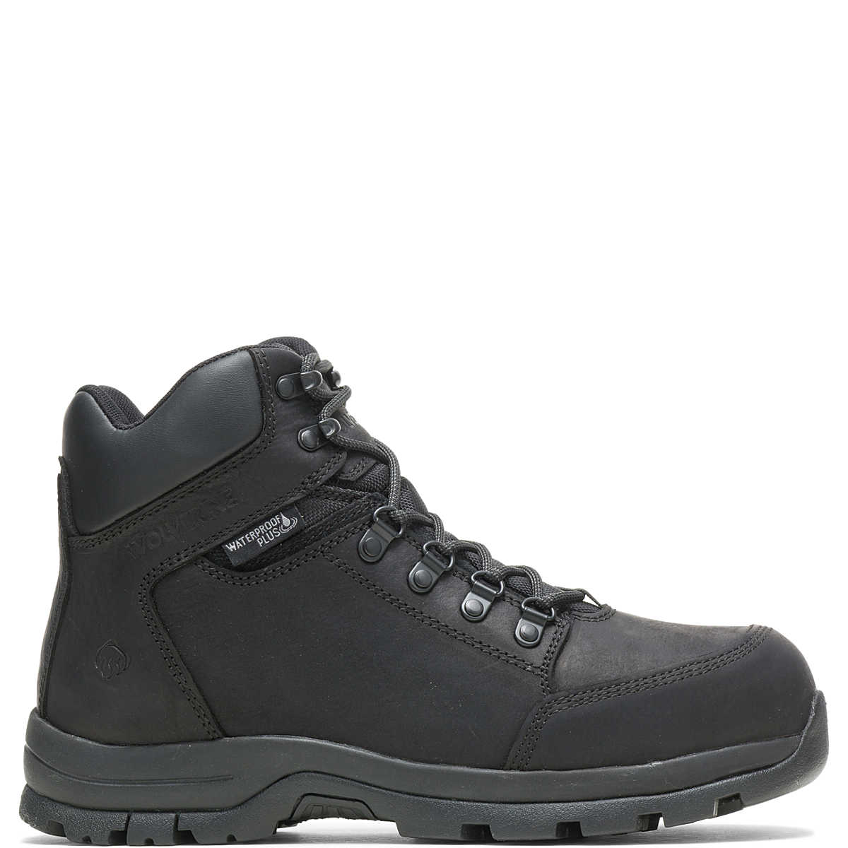 Wolverine W211042 Grayson Mid Black Steel Toe WP Work Boot - Image 2