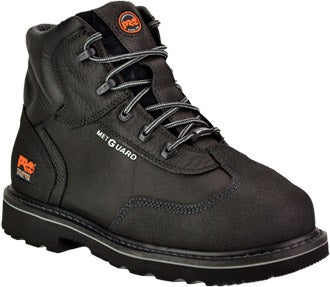 Timberland Pro 85516 6" Black Internal Met-Guard Steel Toe Work Boot