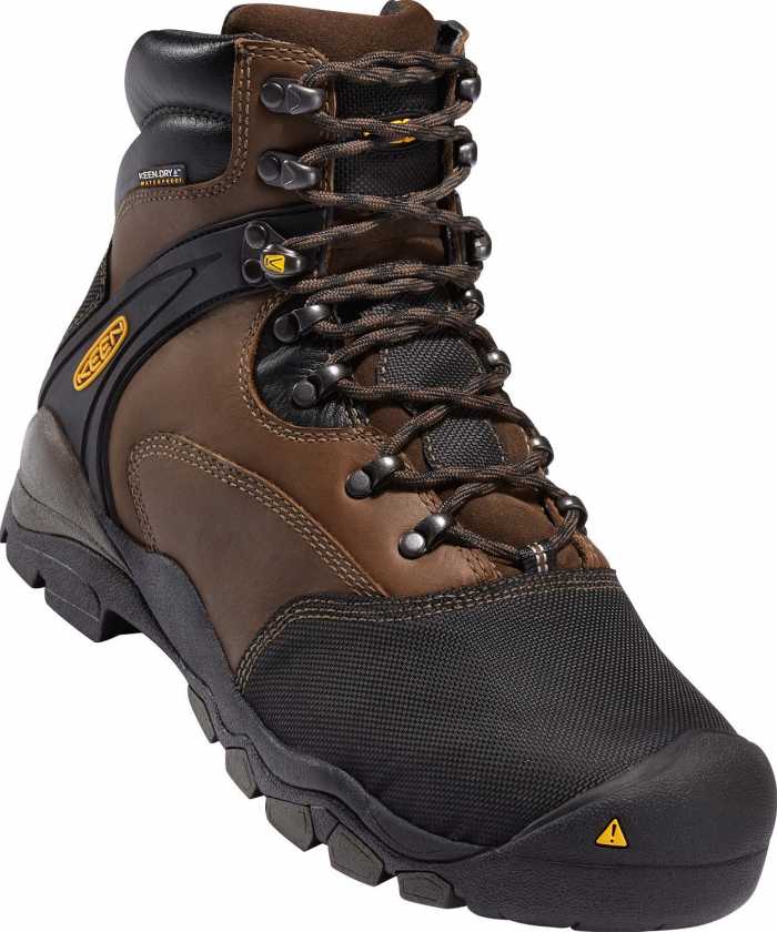 Keen 1007969 6" Louisville Brown Internal Met-Guard Steel Toe WP Work Boot