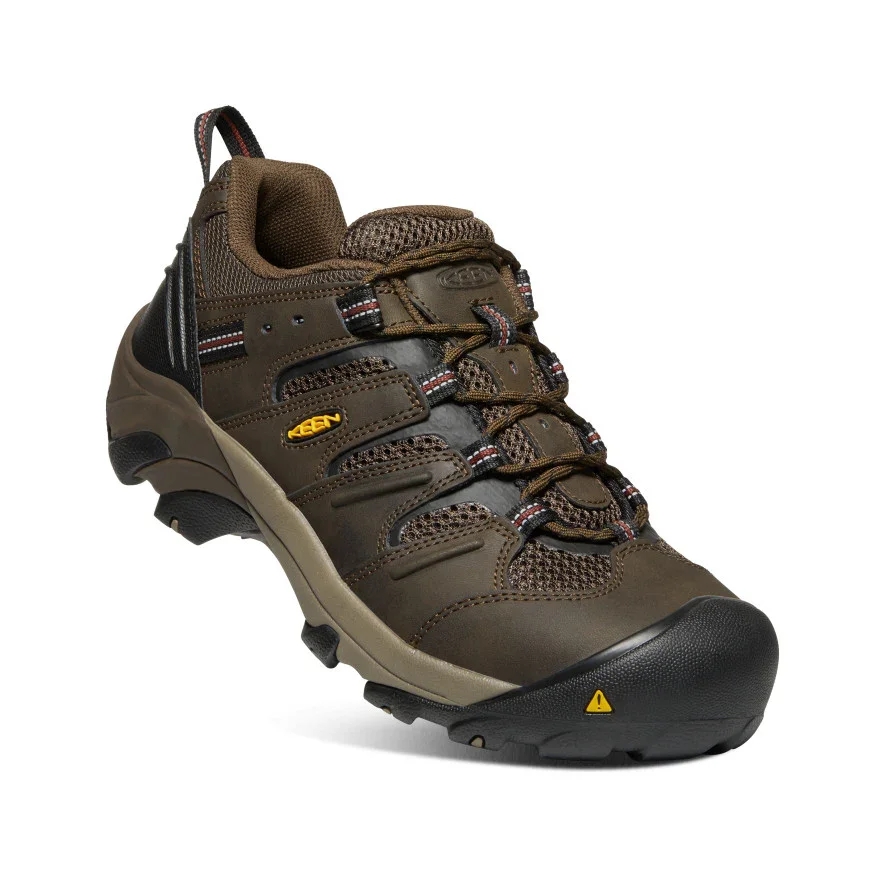 Keen 1023205 Lansing Low Cascade Brown/Fired Brick Steel Toe Work Shoe