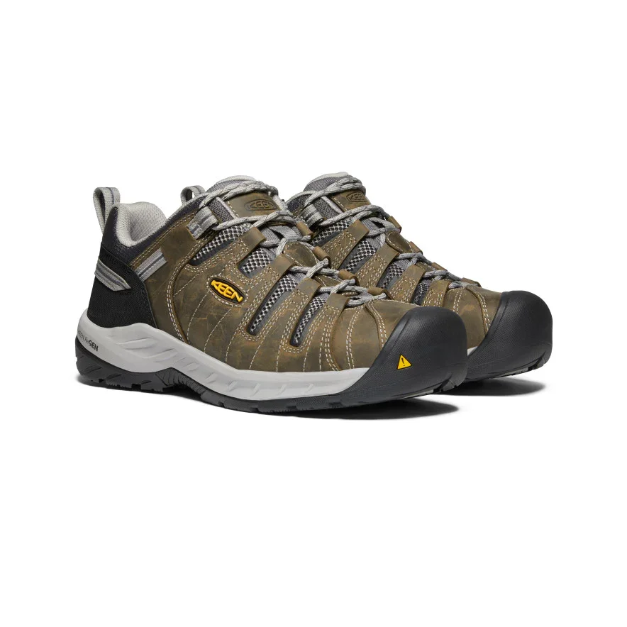 Keen 1023267 Flint II Gargoyle/Paloma Steel Toe Work Shoe - Image 3