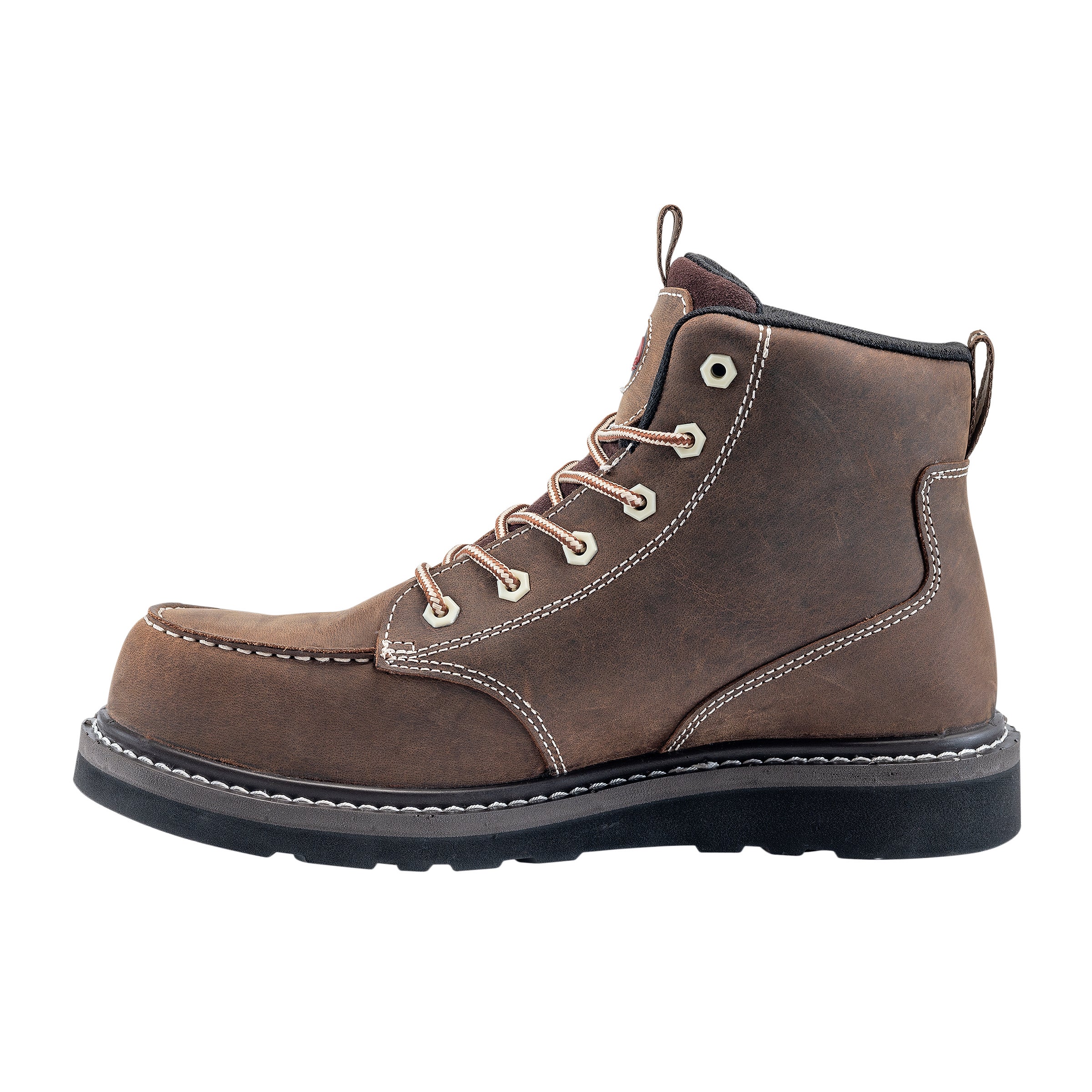 Avenger A7509 Brown Wedge Carbon Toe Work Boot - Image 3