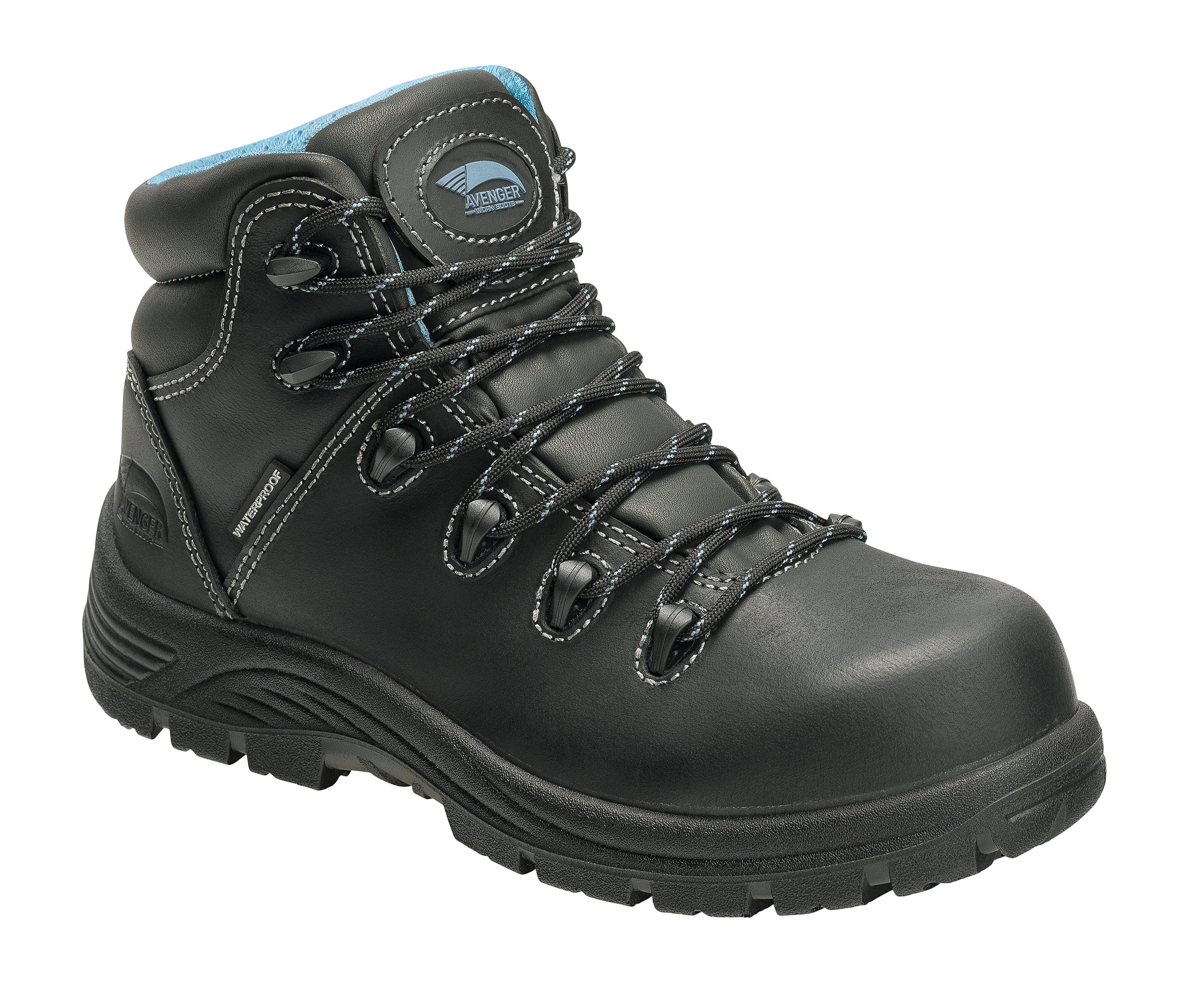 Avenger A7127 Women's Framer Black Composite Toe Work Boot
