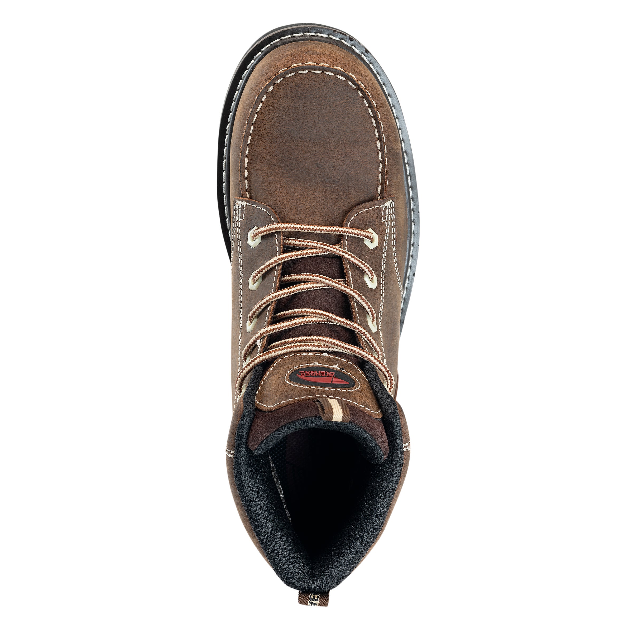 Avenger A7509 Brown Wedge Carbon Toe Work Boot - Image 4