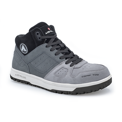 AIRWALK AW6351 Mongo Mid Grey/White Composite Toe Work Shoe