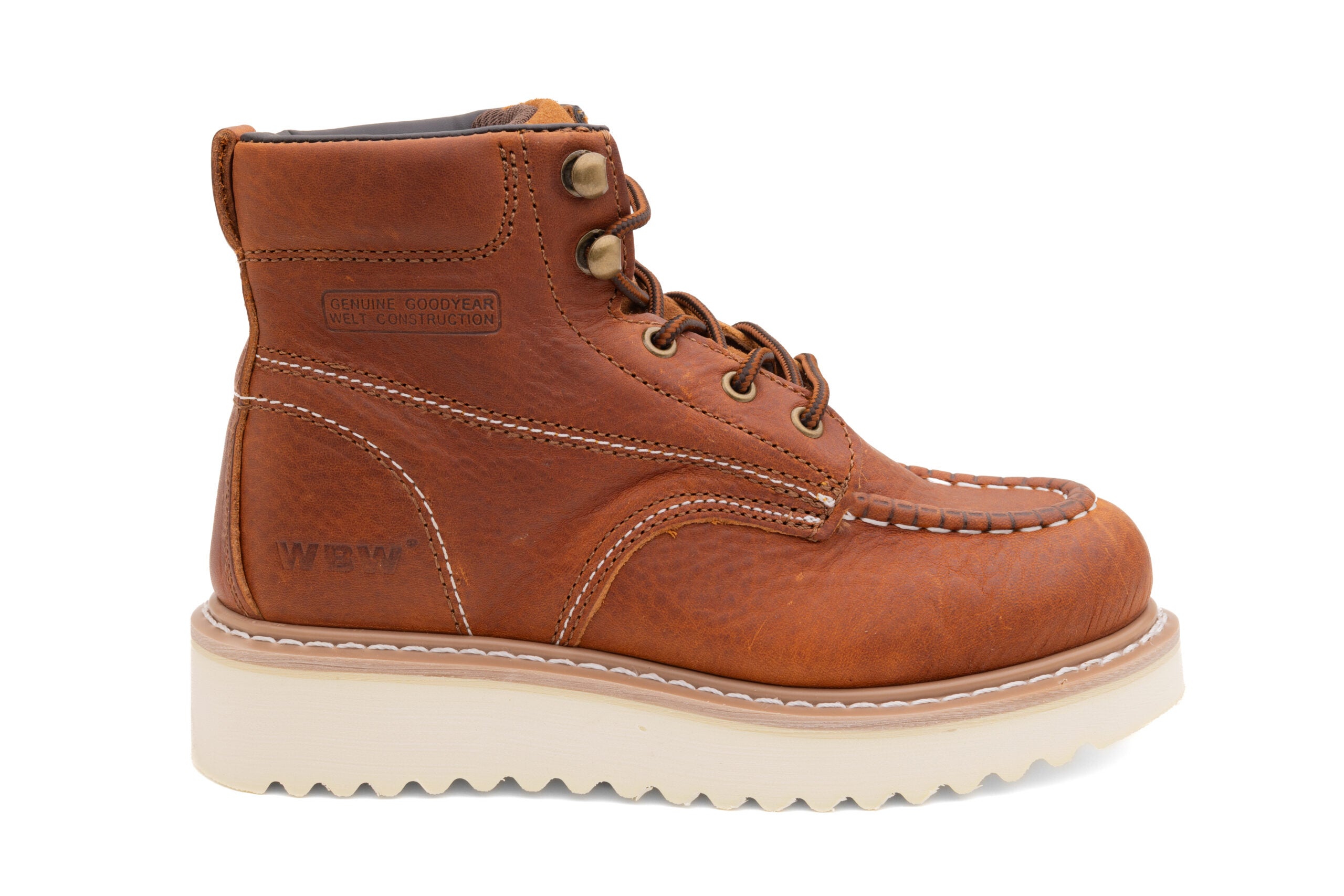 WBW Wedge King PR ESD Steel Toe LTBRN Work Boot - Image 3