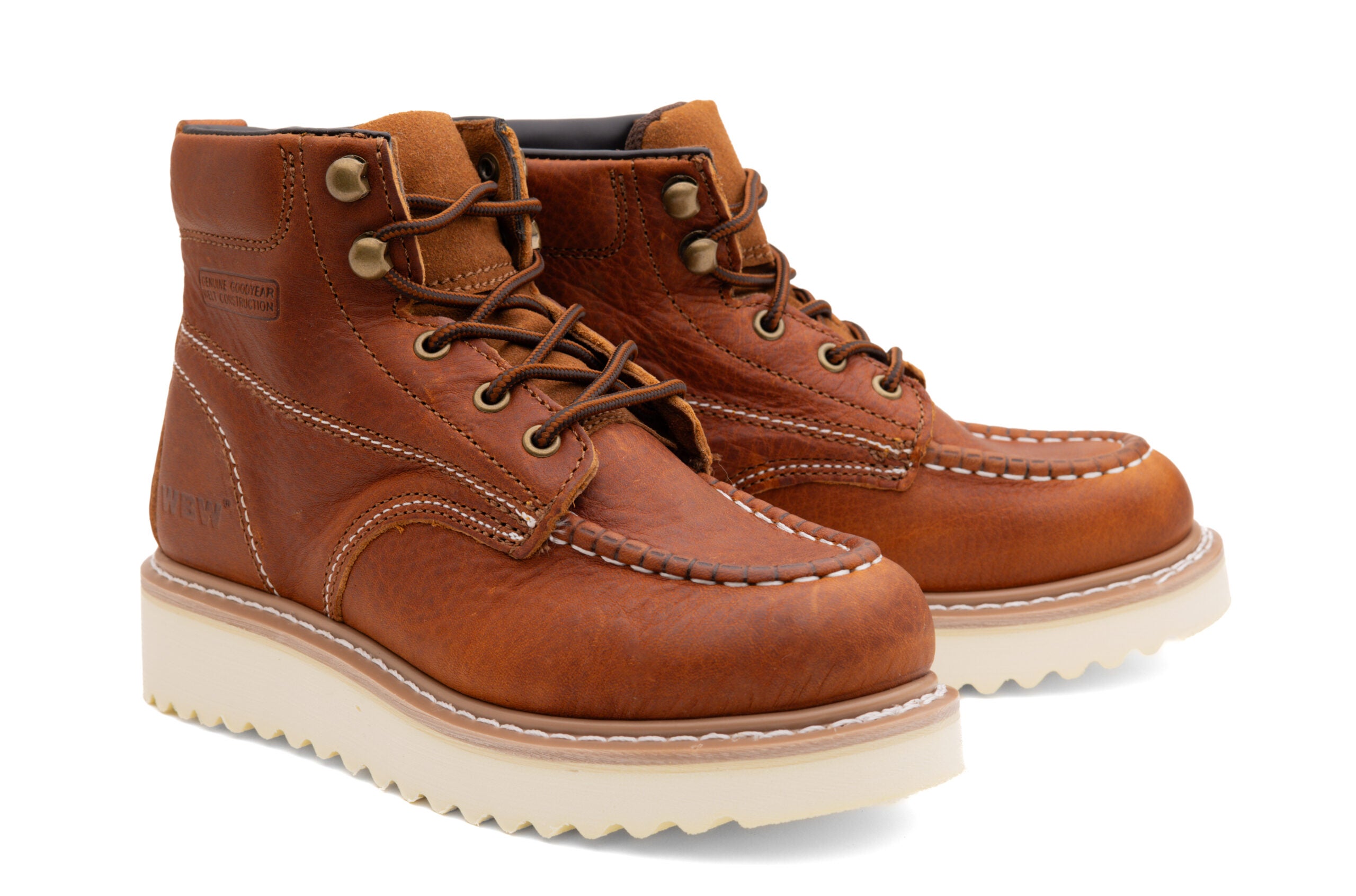 WBW Wedge King PR ESD Steel Toe LTBRN Work Boot - Image 2