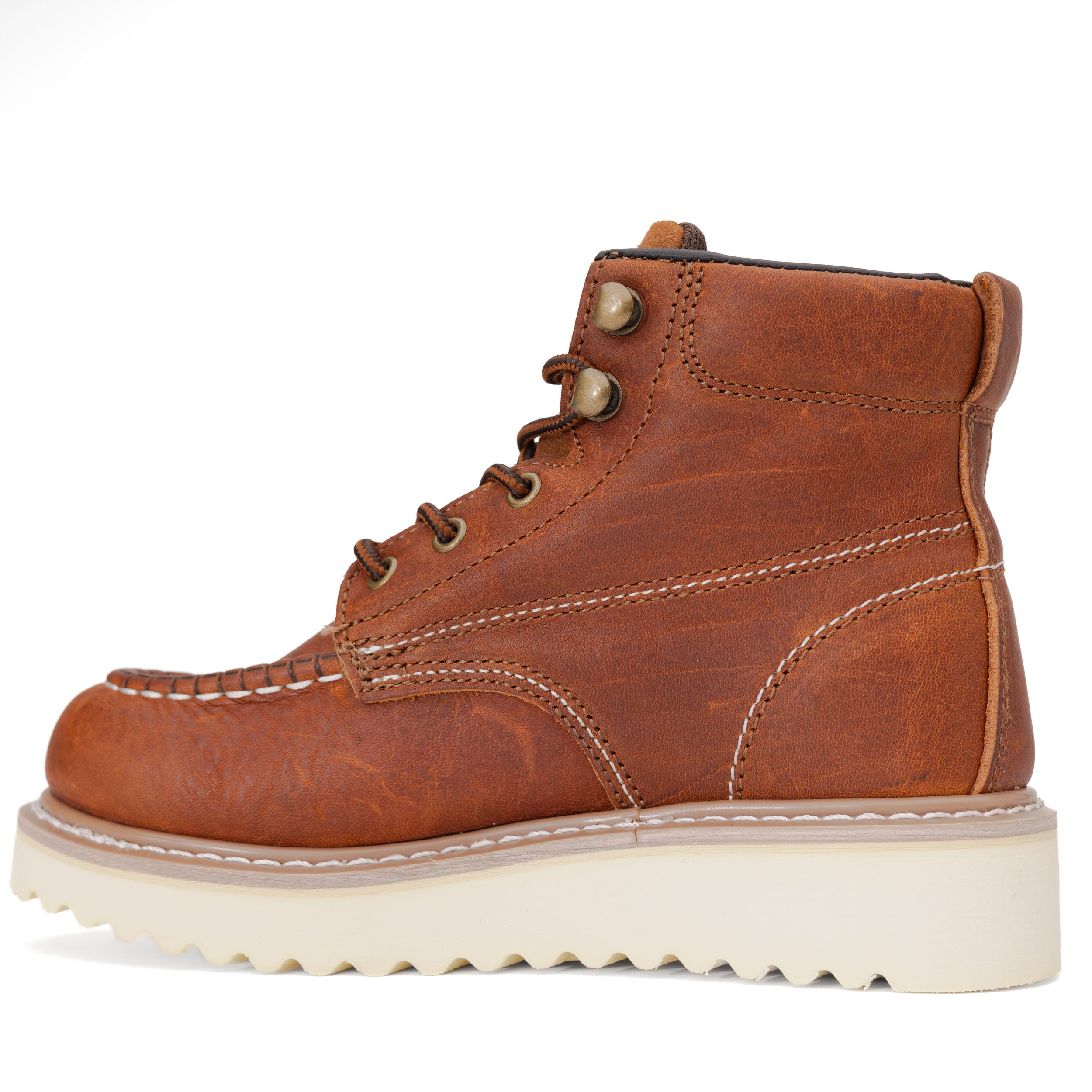WBW Wedge King PR ESD Steel Toe LTBRN Work Boot - Image 5