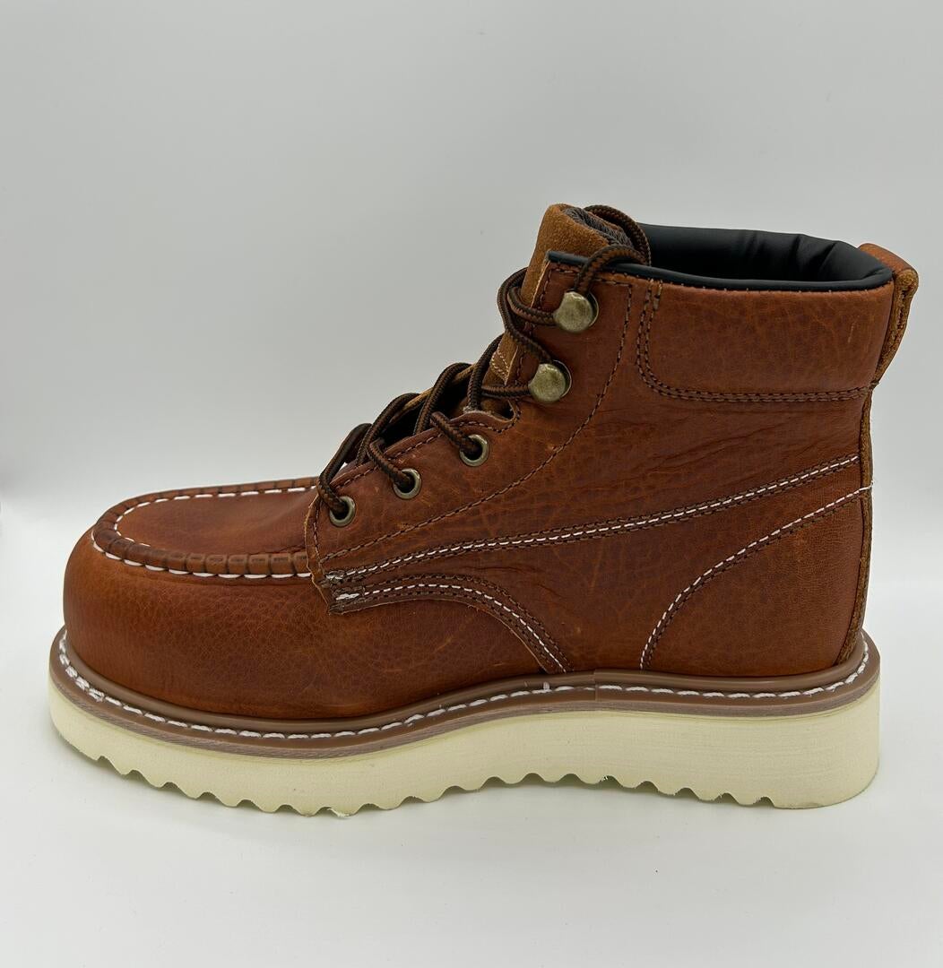 WBW Wedge King PR Composite Toe LTBRN Work Boot - Image 3