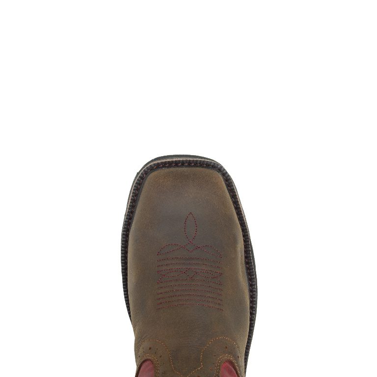 Wolverine W10929 RANCHER MET GUARD WP BROWN/RED - Image 5