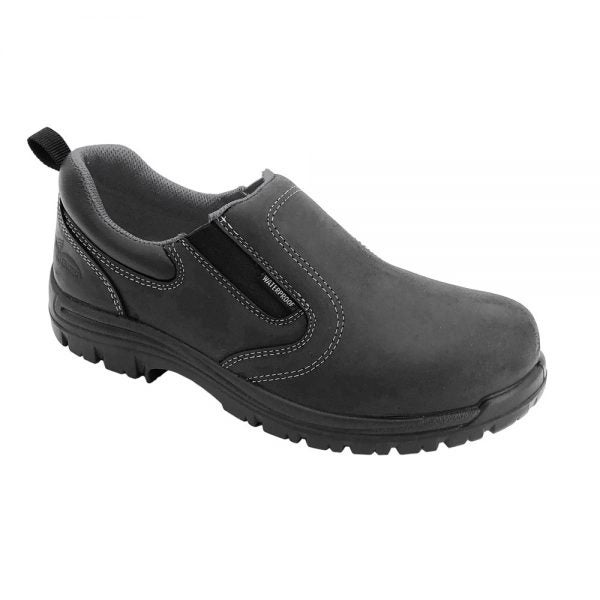 Foreman Black Composite Toe EH WP Slip On Work Shoe