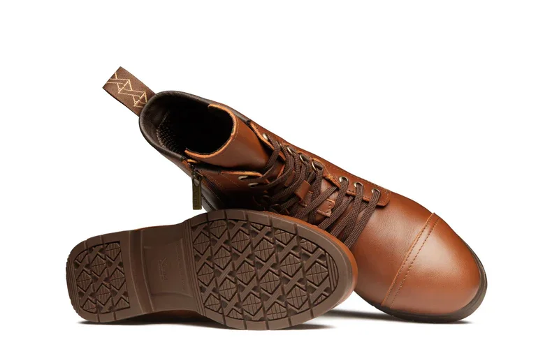 Spice-EH-Electrical-Hazard-Certified-Steel-Toe-Combat-Motorcycle-Safety-Boots-for-Women-Lace-Up-Zipper-Full-Grain-Mystic-Dune-Leather-5